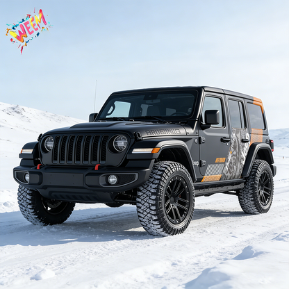 Diagonal Off-Road Stripe SUV Decal for Jeep Wrangler | Graphic Overland Side Vinyl Wrap