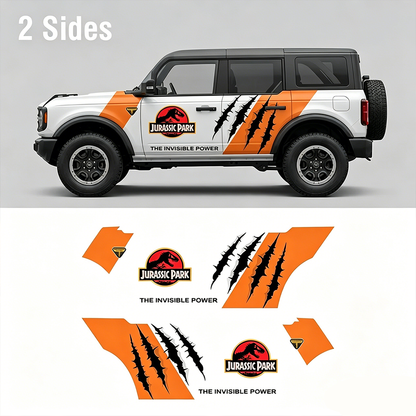 Claw Stripe Car Decal for Ford Bronco | Retro Scratch Vinyl Wrap