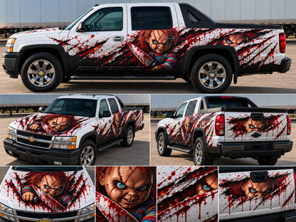 2003 Chevy avalanche White Chucky design（Reserved Custom Order）