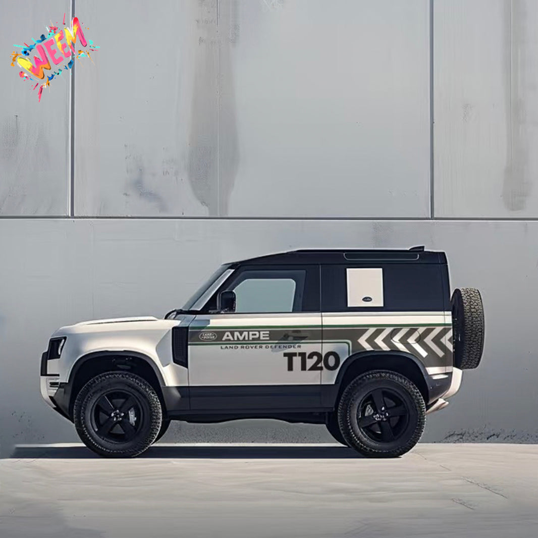 Retro Stripe SUV Decal | Minimalist Off-Road Side Graphic Kit