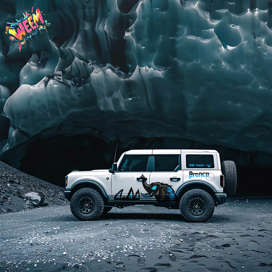 Blue Elephant Off-Road SUV Decal | Bold Side Graphic Kit