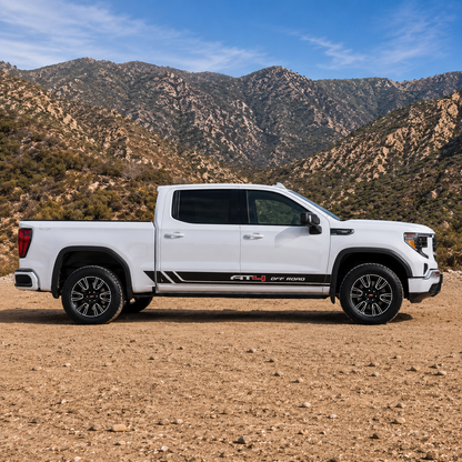 AT4 Stripe Truck Decal for GMC Sierra 1500 | Off-Road Side Vinyl Wrap