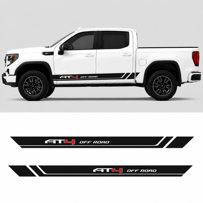 AT4 Stripe Truck Decal for GMC Sierra 1500 | Off-Road Side Vinyl Wrap