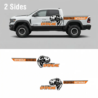 T-Rex Skull Off-Road Truck Decal for RAM 1500 | Extreme 4x4 Vinyl Wrap