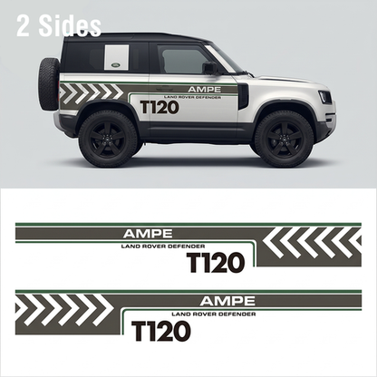 Retro Stripe SUV Decal | Minimalist Off-Road Side Graphic Kit