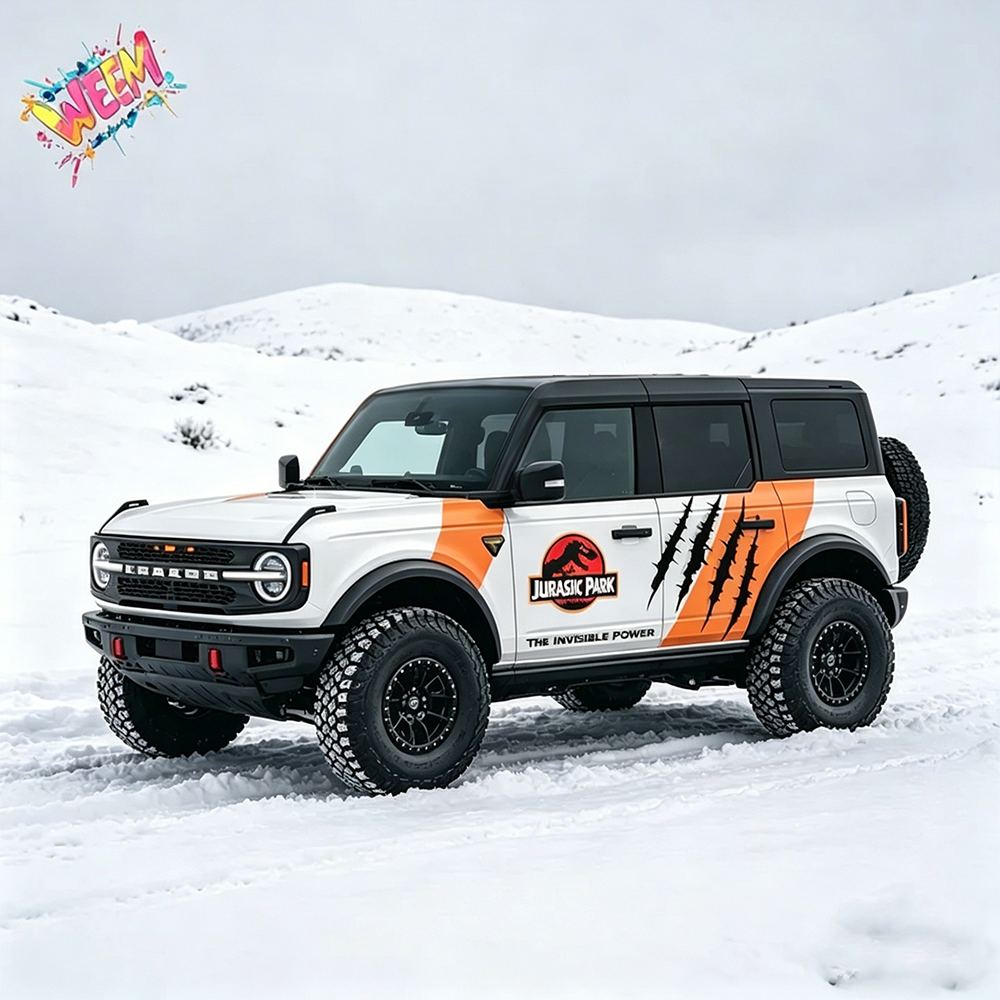 Claw Stripe Car Decal for Ford Bronco | Retro Scratch Vinyl Wrap