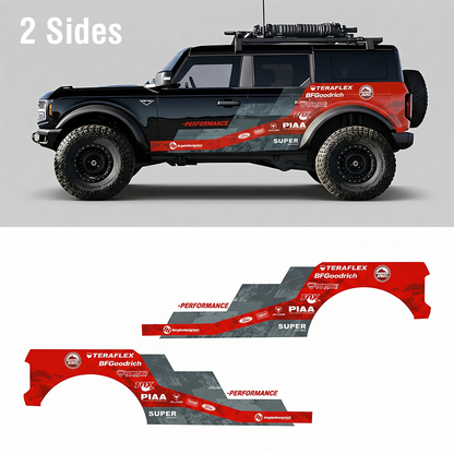 Racing Stripe SUV Decal | Performance Side Graphic Kit