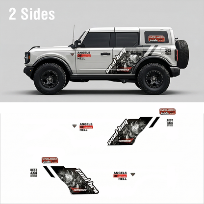 Angels of Hell Skull SUV Decal | Off-Road Side Graphic Kit