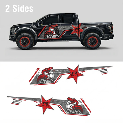 Racing Snake Star Truck Decal Kit | Extreme Off-Road Vinyl Wrap