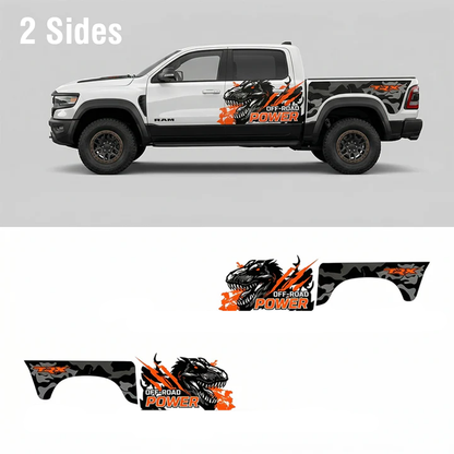 Dino Power Camo Truck Decal Kit | Off-Road Performance Vinyl Wrap