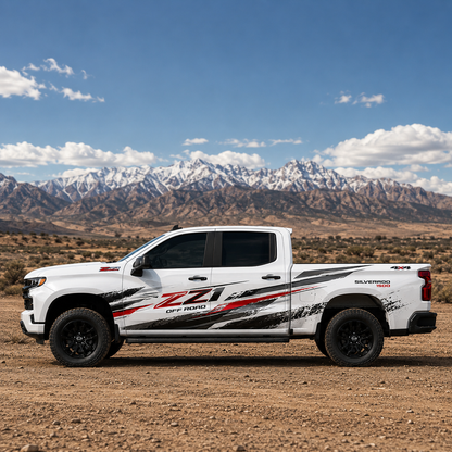 Rugged Off-Road Truck Decal | Performance Side Graphics Vinyl Wrap