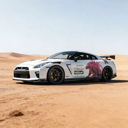 Kaiju Monster Car Decal for Nissan GT-R – Anime Godzilla Style Racing Wrap Vinyl