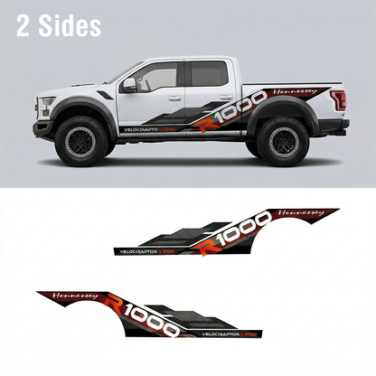 Snow Raptor Stripe Truck Decal for Ford Raptor | Winter Performance Vinyl Wrap