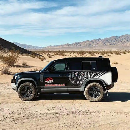 Bold Tiger Head SUV Decal for Bronco – Aggressive Animal Side Graphic Wrap Design