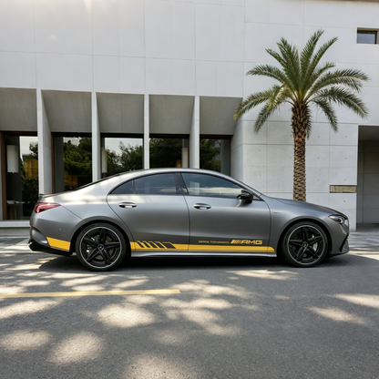 AMG Style Side Stripe Decal for Luxury Sedan | Performance Vinyl Graphics