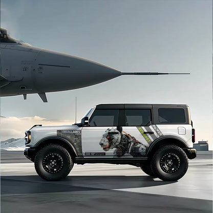 Cyber Panther SUV Decal – Futuristic Mech Animal Side Graphic Kit Design