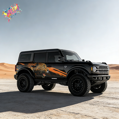 Leopard Streak SUV Decal | Dynamic Animal Side Graphic Kit