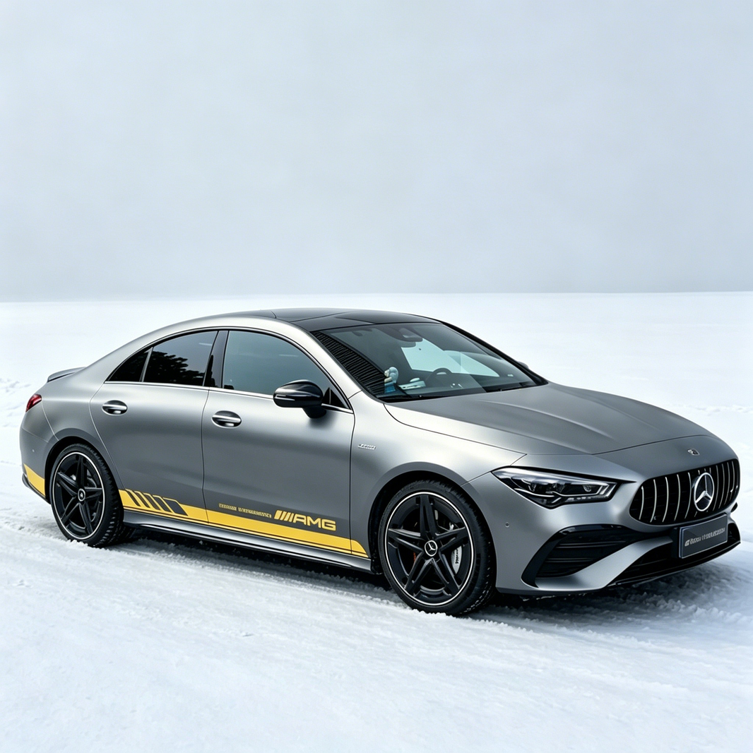 AMG Style Side Stripe Decal for Luxury Sedan | Performance Vinyl Graphics