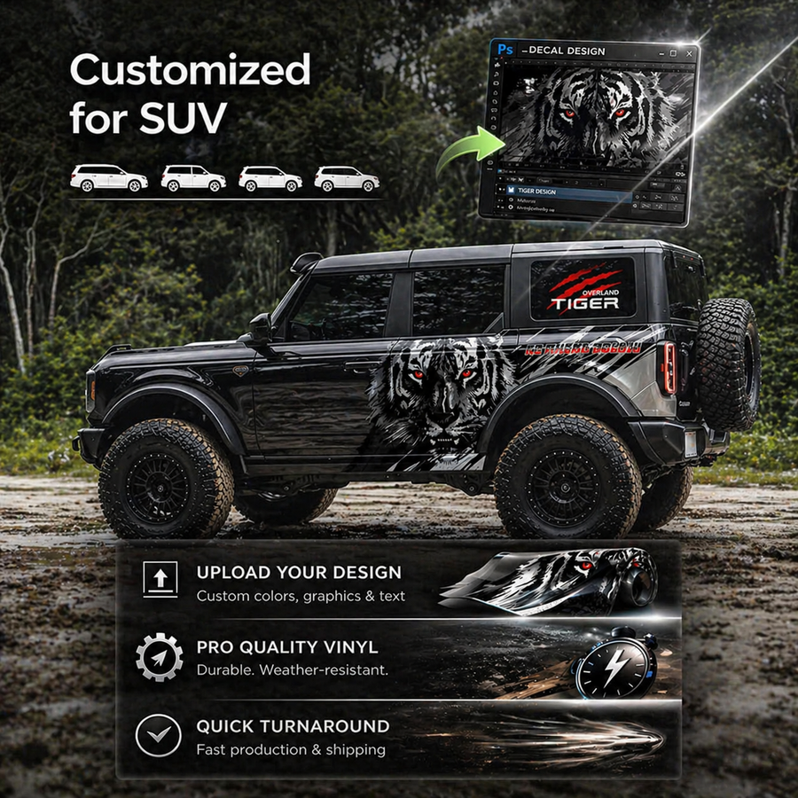 Custom SUV Decals Starting from $42 – Personalized Vinyl Decals for SUVs