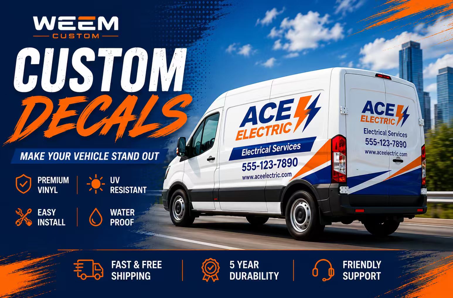 Custom Business Decals – Promote Your Business With Vehicle Decals | WEEM Custom