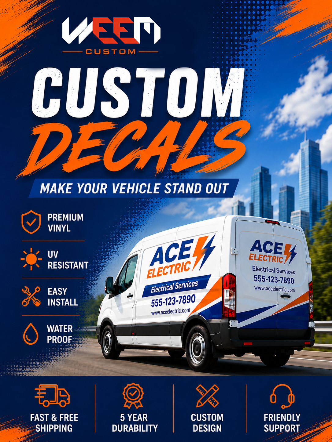 Custom Business Decals & Commercial Vehicle Wraps | WEEM Custom