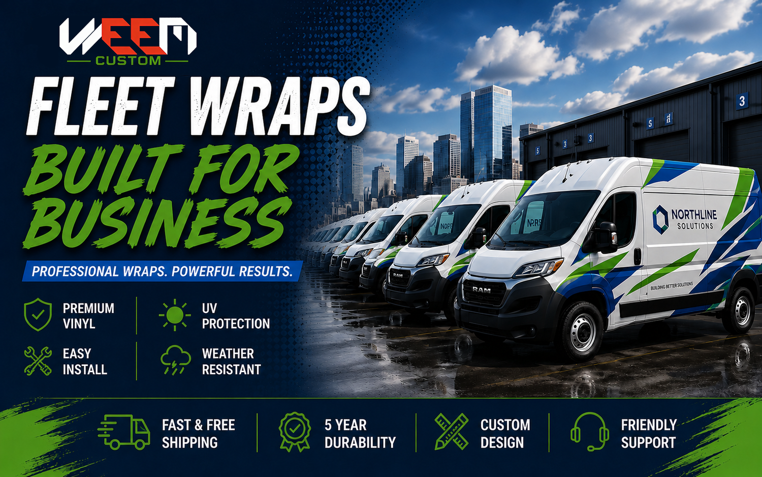 Fleet Wraps Built for Business – Professional Vehicle Wraps | WEEM Custom