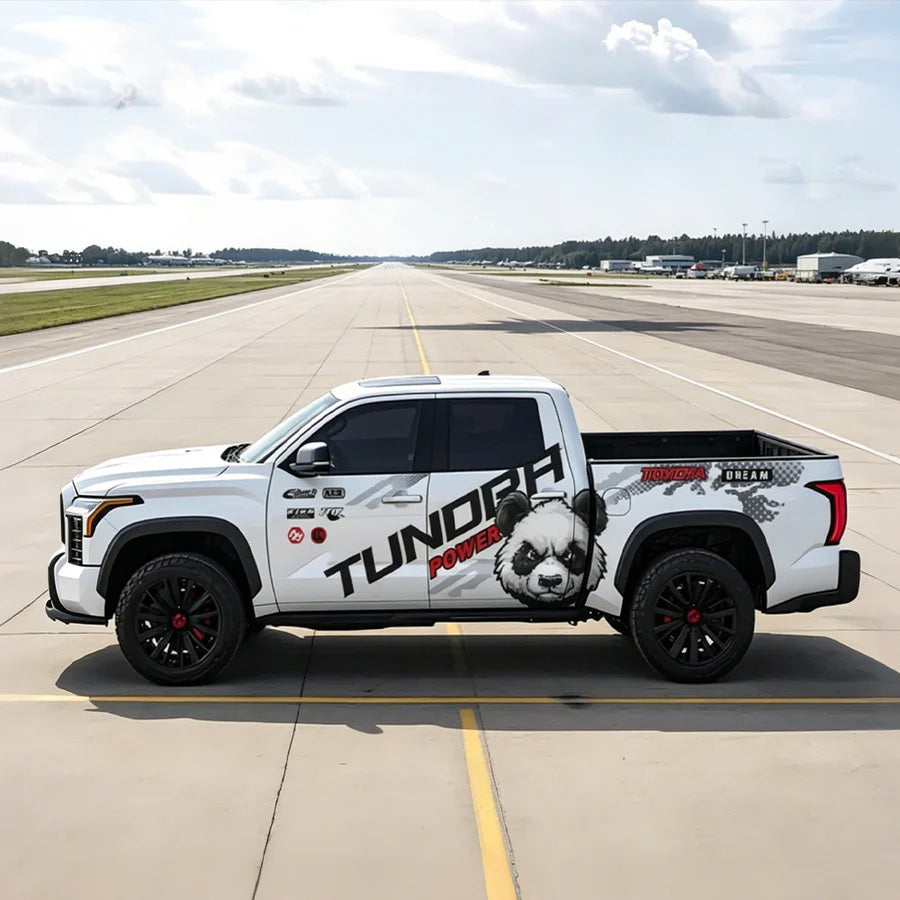 Panda Tundra Car Decal for Toyota Tundra Animal Style Vinyl Wrap by WEEM Custom