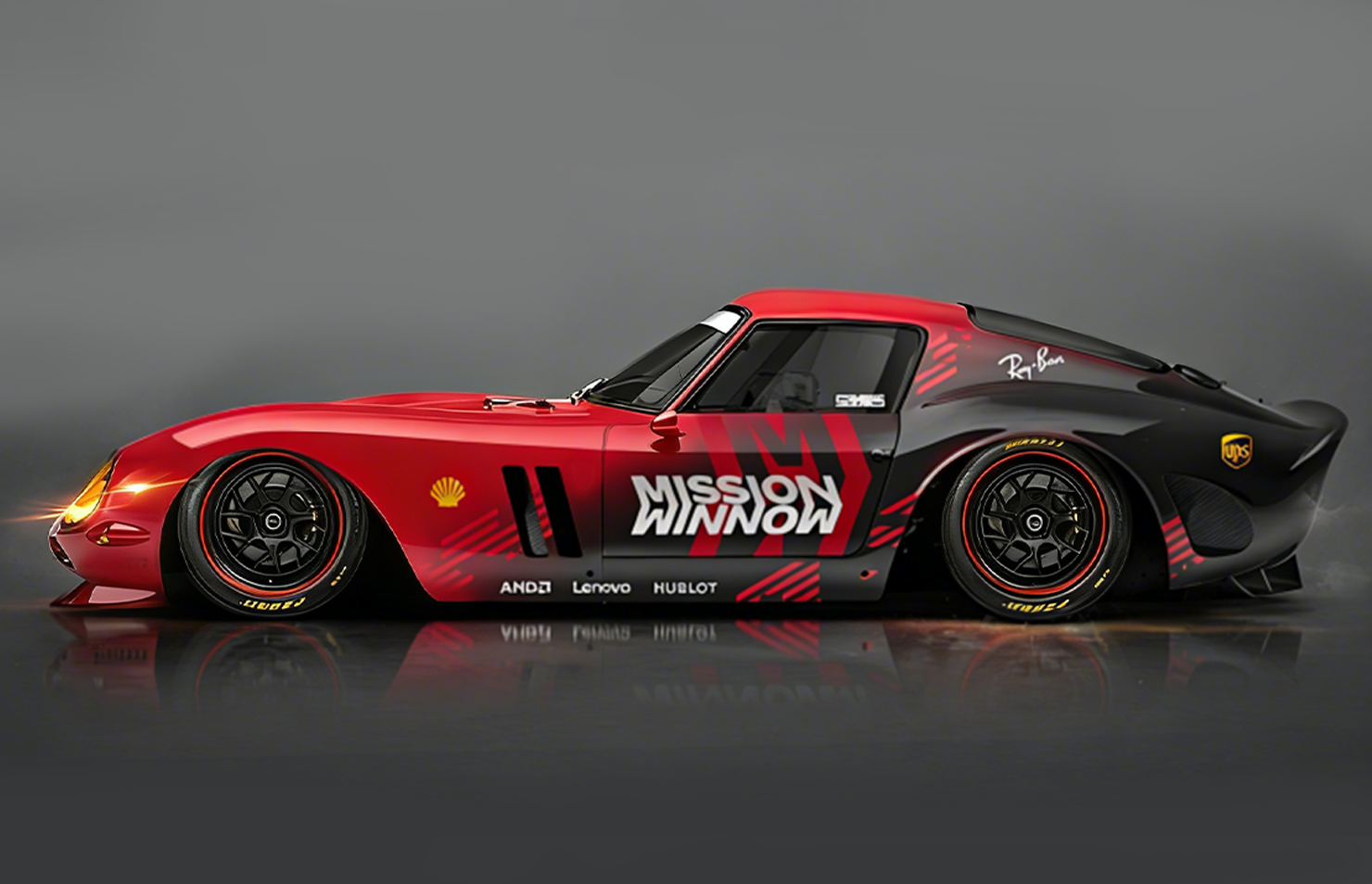 Sports Car After Custom Decal Wrap – Mission Winnow Racing Design | WEEM Custom