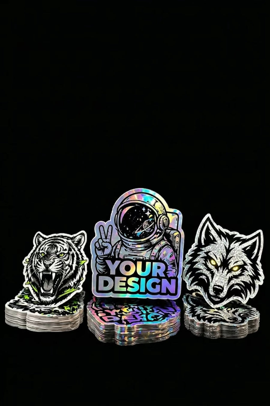 WEEM holographic mini vinyl decals – custom stickers for cars, trucks and SUVs