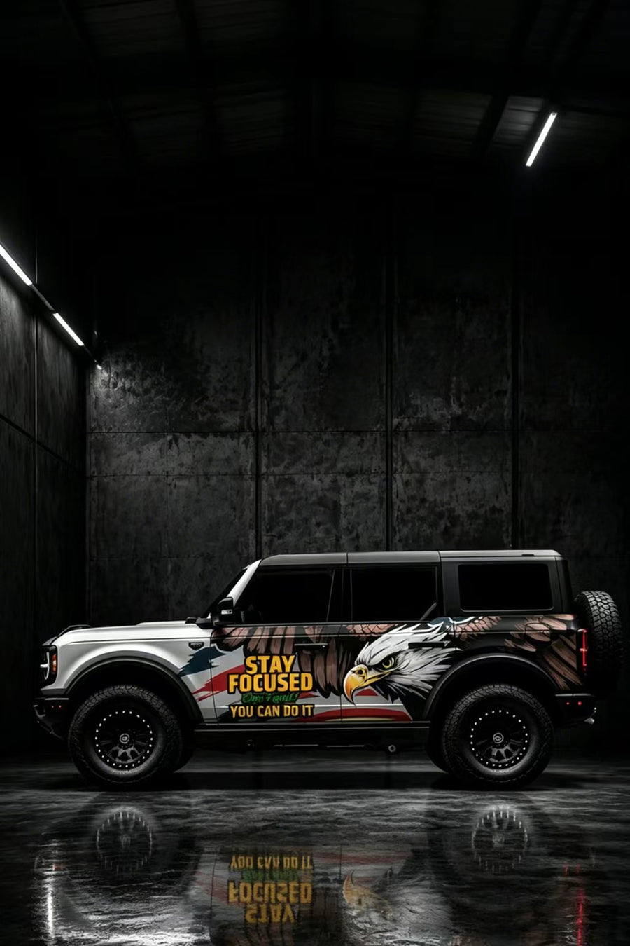WEEM bold vinyl SUV decals – eagle graphics for trucks and SUVs