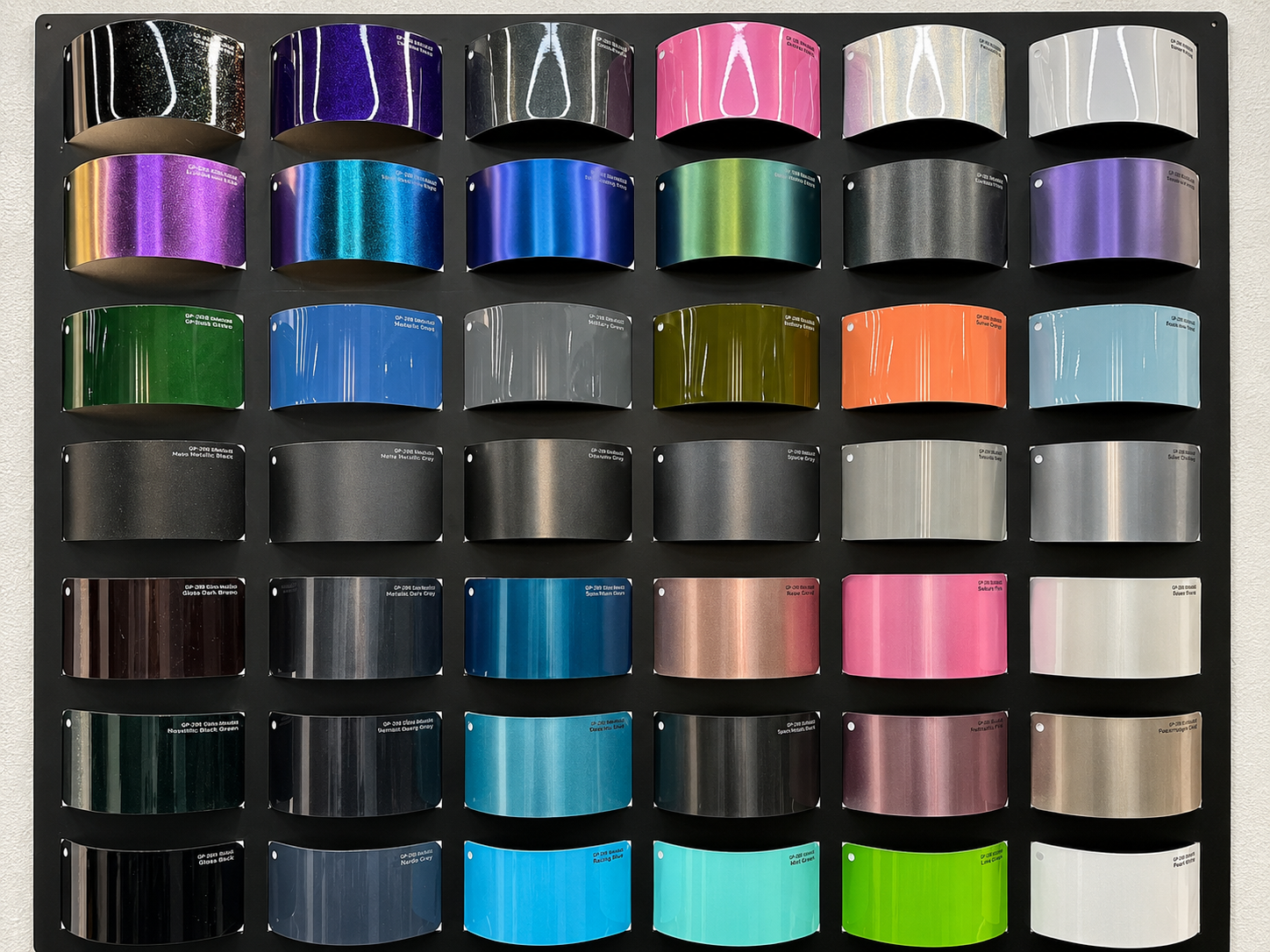 WEEMCUSTOM premium weather-resistant vinyl material rolls in multiple colors for custom vehicle decals