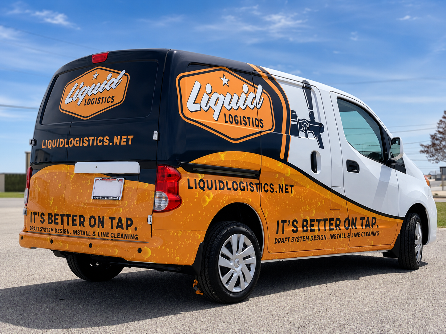 WEEMCUSTOM vehicle graphics and wrap on commercial van – custom branding decal for business fleet